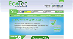 Desktop Screenshot of ecotecautogas.com